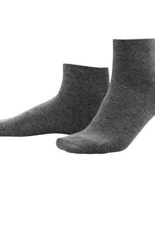 Sneaker-Socken, 2er Pack - anthrazit