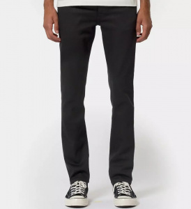 Jeans Nudie "Grim Tim" (vegan) - dry ever black