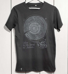 T-Shirt "Platte" - gris foncé