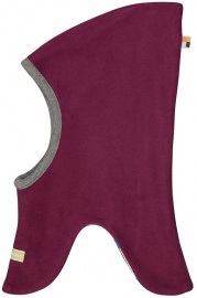 Fleece-Schlupfmütze - pflaume