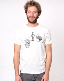 Zerum Mens T-Shirt "Balance" - white Zerum Mens T-Shirt "Balance" - white
