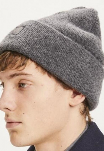 Woll-Beanie - dunkelgrau Woll-Beanie - dunkelgrau