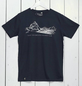 Zerum Herren T-Shirt "Climb" - navy