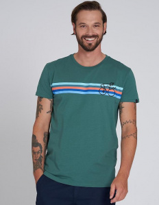 Männer T-Shirt "Bikestripe" - grün