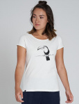 Damen T-Shirt "Tucan" - weiß