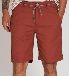 Canvas Shorts - orangerot