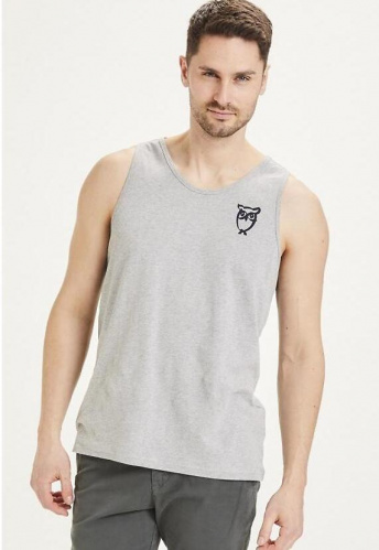 Brused Owl Tank Top - grau meliert