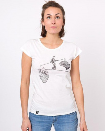 Zerum Damen T-Shirt "Balance" - weiß