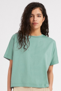 Veredeltes T-Shirt "Kajaa" - matcha latte