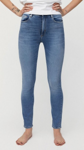 High-Waist Jeans "Ingaa X Stretch" - sky blue