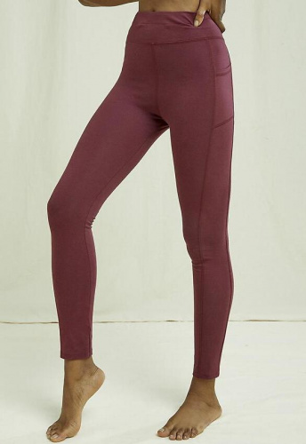 Yoga Pocket Leggings - burgundy