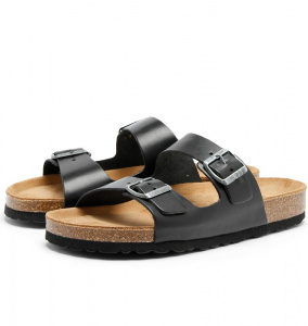 Leather Sandal "Lars" - black