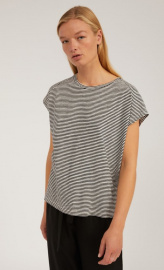 Shirt "Ofeliaa Pretty Stripes" - black/oatmilk