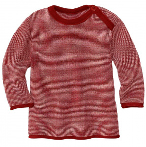 Woolen Knit Jumper - burgundy/rose