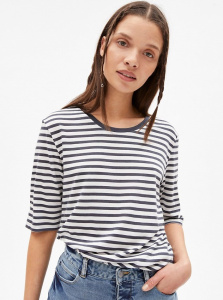 Shirt "Jilaraa Stripes" - indigo/weiß