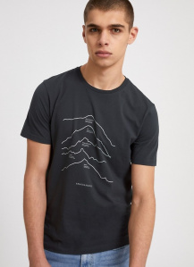 T-Shirt "Jaames Top 5 Mountains" - acid black