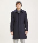 Carcoat Mantel "Beech" (Wolle) - dunkelblau