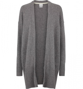 Knit Cardigan "Rosemarie" (wool) - light grey