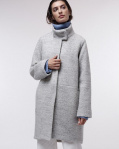 Lanius "Eggshape Coat" (wool) - silver grey melange