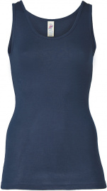 Women's Tank Top, Wool/Silk - marine