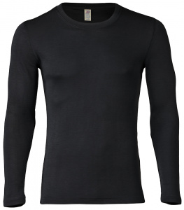 HMens Longsleeve (wool/silk) - black