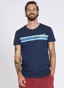 Männer T-Shirt "Bikestripe" - navy