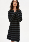 Jerseykleid "Danikaa Stripe" - grün/schwarz