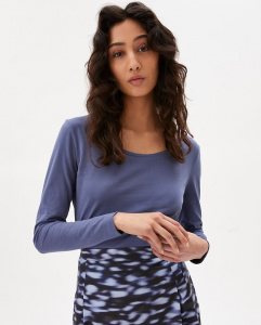 Longsleeve "Eleaa" - shadow blue