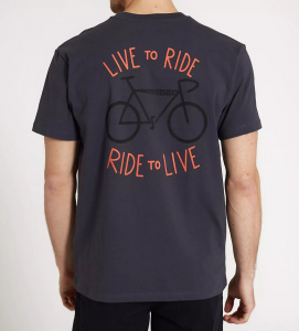 Männer T-Shirt "Live To Ride" - dark grey