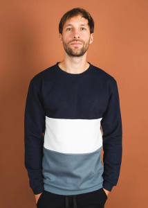 Sweater "Klöndör" - navy/grau