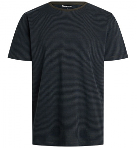 Striped Basic Tee - dunkelgrün