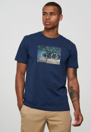 T-Shirt "Agave Bike Wall" - navy