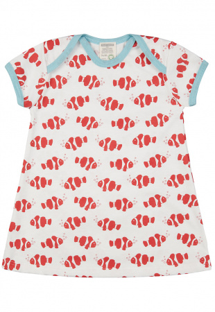 Kleid mit Druck - chili