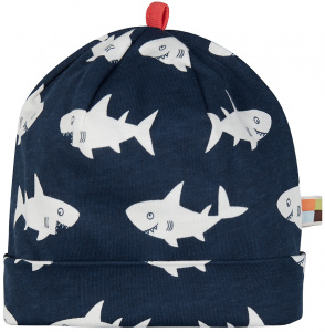 Printed Hat - navy