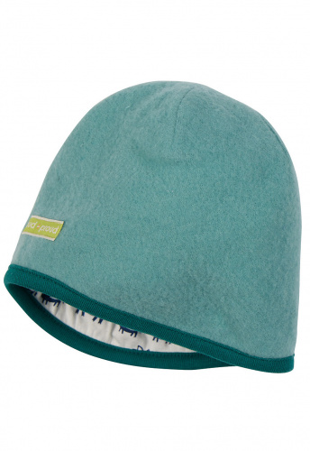 Wollfleece-Wendemütze - oregano