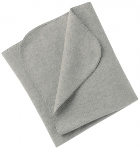 Woolen Fleece Blanket - grey melange