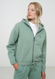 Zip-Hoodie "Honesty" - leaf green