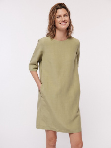 Lanius "Etuikleid"Lanius "Envelope Dress" (linen/tencel) - herba