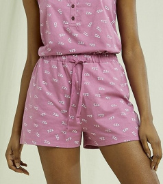 Pyjama-Shorts "ZZZ" - pale mauve