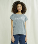 Bee Happy Tee - grau meliert