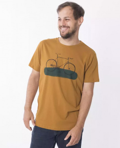 Zerum Herren T-Shirt "Fixie" - ocker