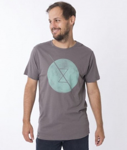 Zerum Herren T-Shirt "Mond" - stone
