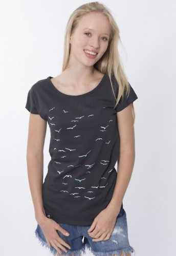 Zerum Damen T-Shirt "Möven" - arsenic Zerum Damen T-Shirt "Möven" - arsenic