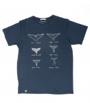 Zerum Herren T-Shirt "Walflosse" - navy