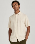 Givn Short Sleeved Linen Shirt "Dylan" - beige