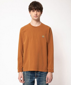 Nudie Longsleeve "Rudi Sunset" - burnt orange