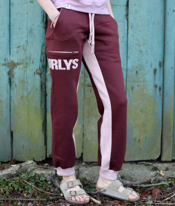 Pants "Sundag" - rum raisin/pale mauve