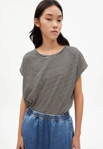 Shirt "Oneliaa Lovely Stripes" - black/light desert