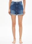 Jeans Shorts "Silvaa Hemp" - dark mud blue