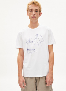 T-Shirt "Jaames Tech Boat" - weiß